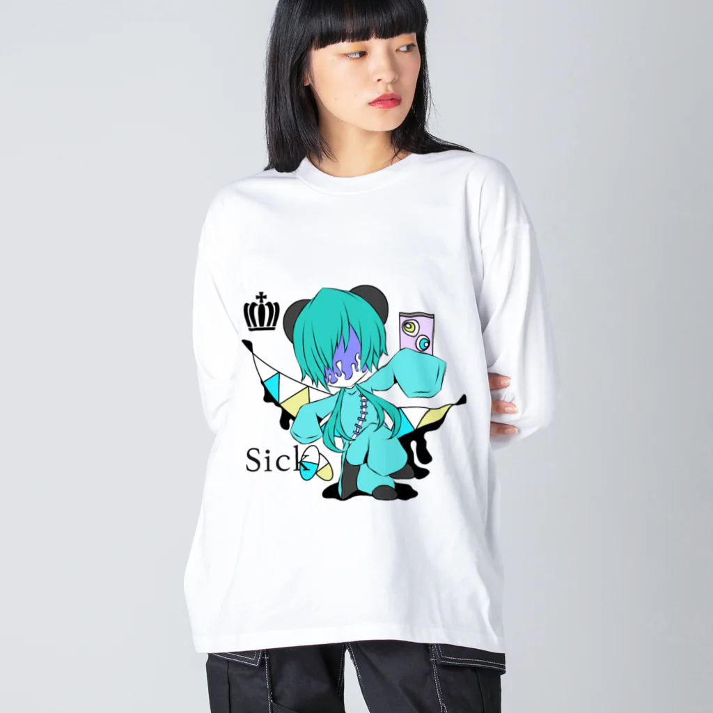 SickのSick@Halloween ビッグシルエットロングスリーブTシャツ