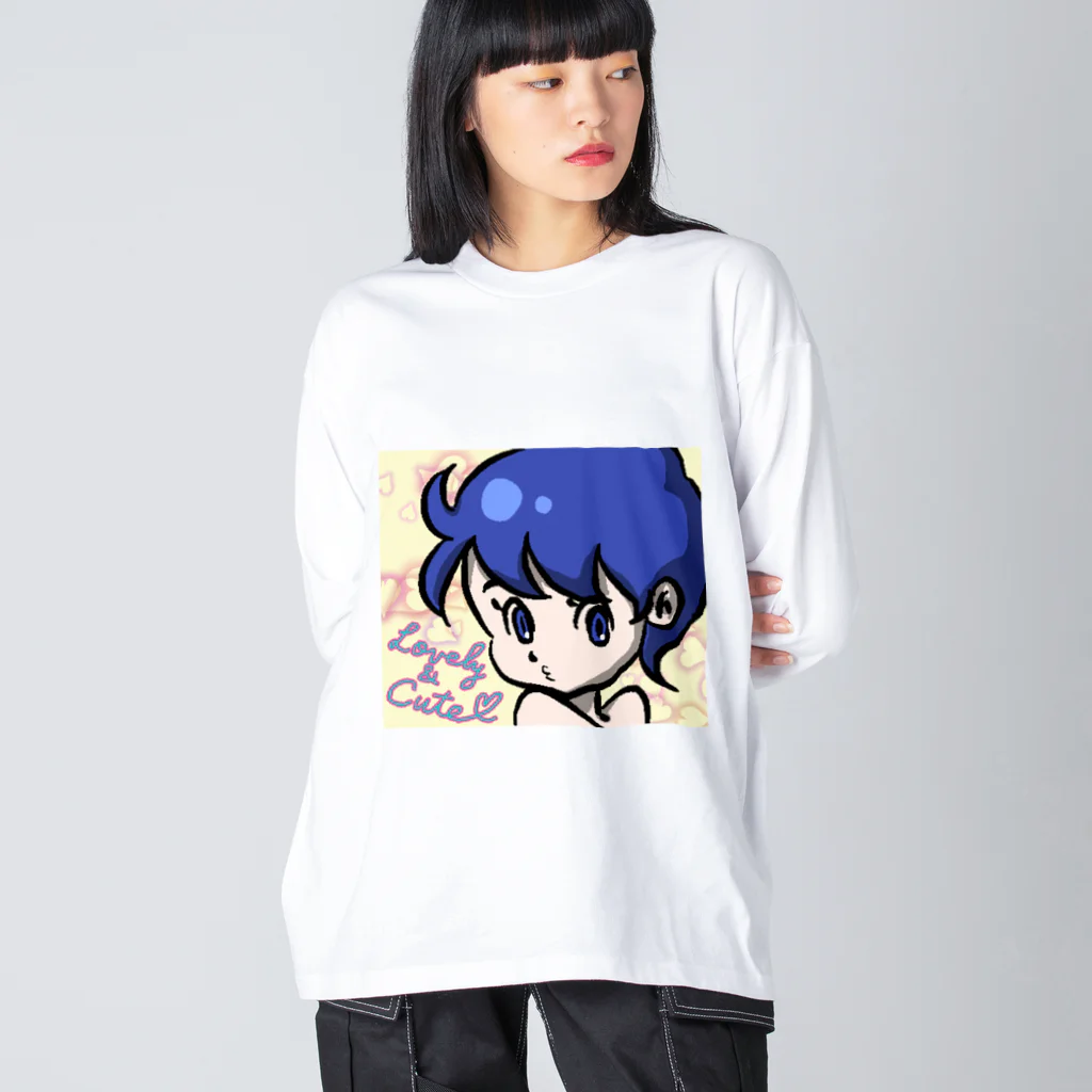 くえくえアワードのラブ&キュート Big Long Sleeve T-Shirt