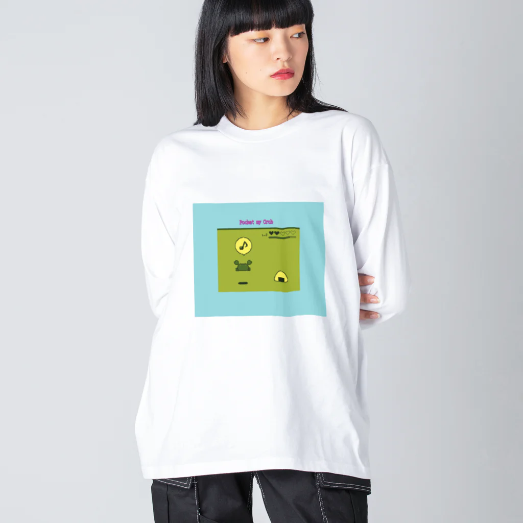 シャー論🍥の子ガニ育成ゲーム Big Long Sleeve T-Shirt