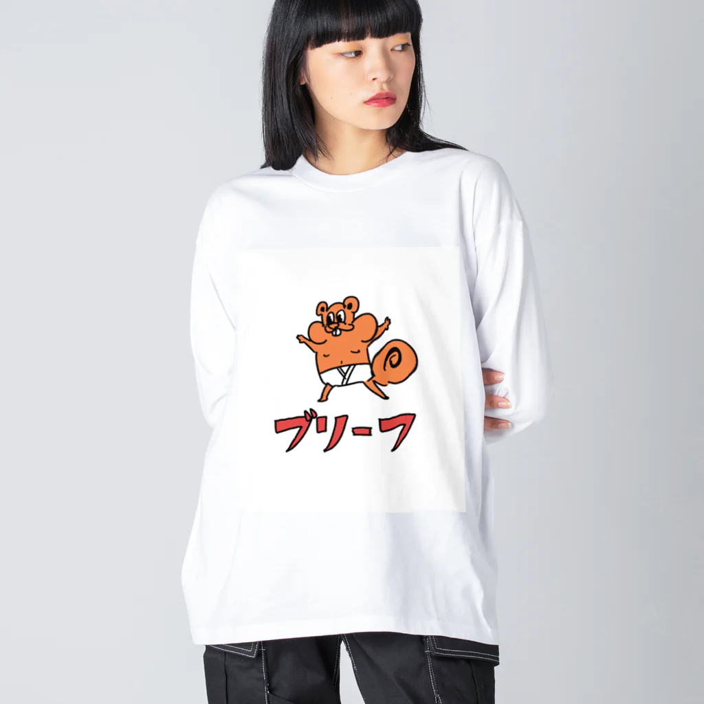 stopilの開放的なリスくん ビッグシルエットロングスリーブTシャツ