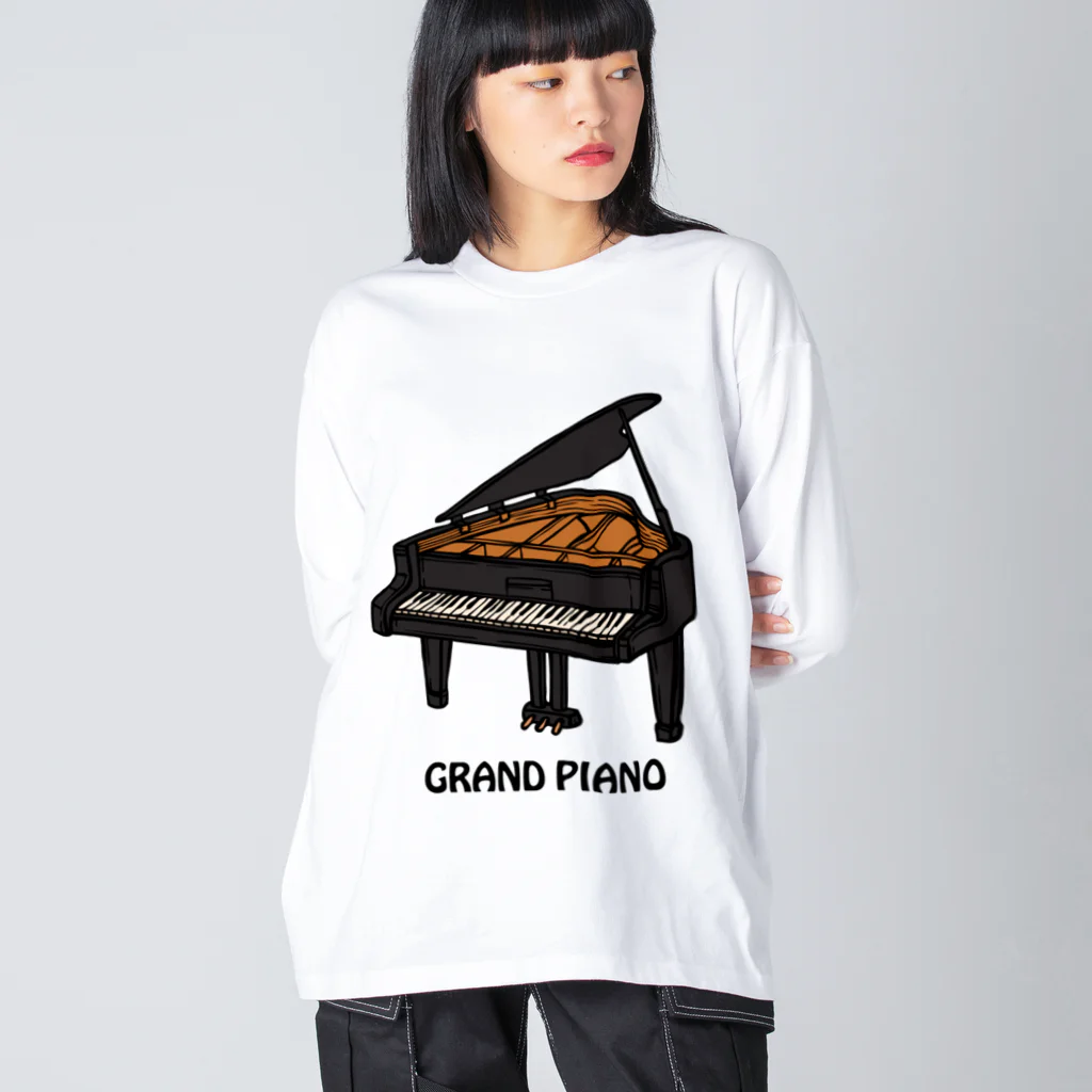 DRIPPEDのGRANDPIANO-グランドピアノ- ビッグシルエットロングスリーブTシャツ