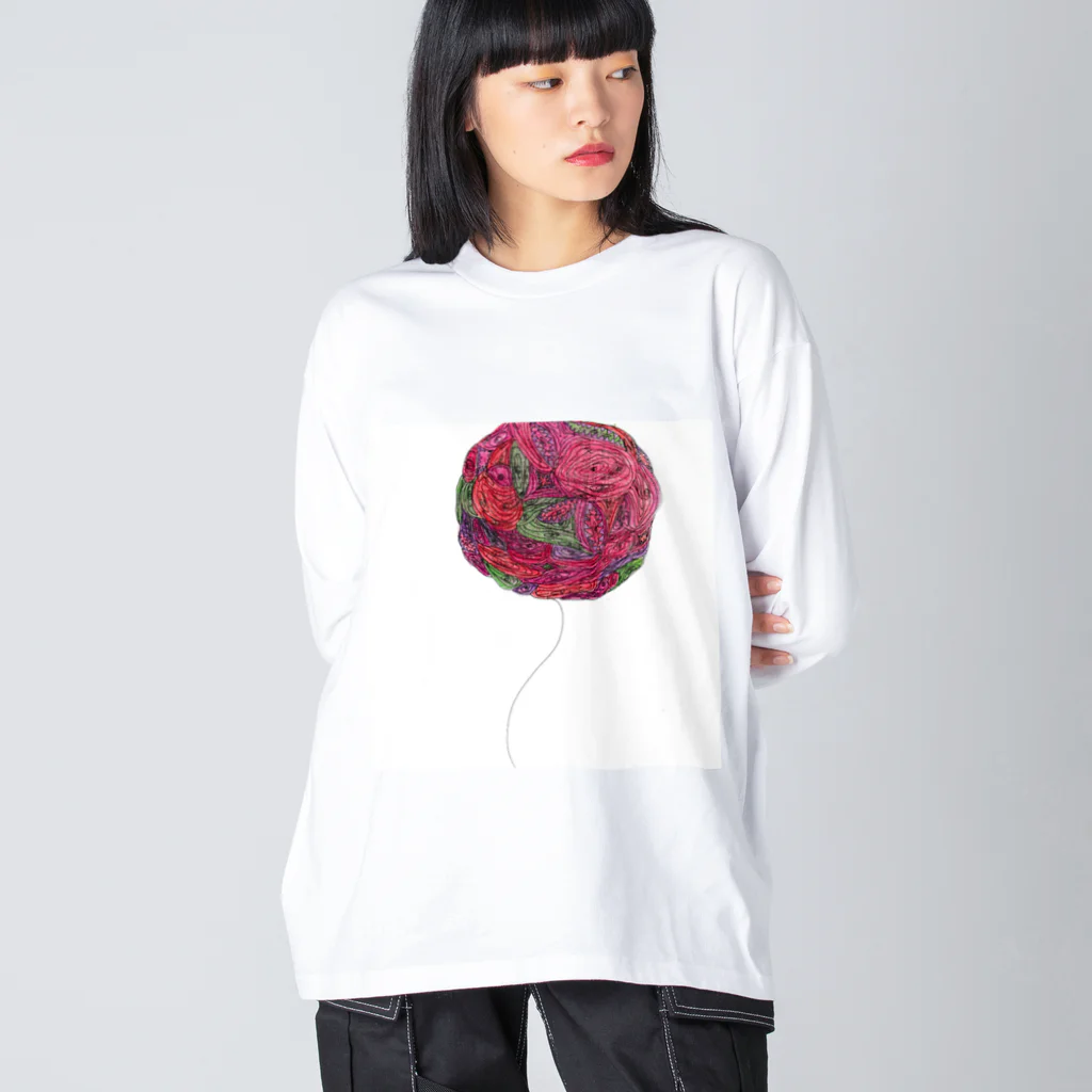 うまなすびの淡い風船 Big Long Sleeve T-Shirt