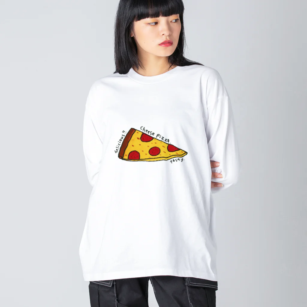 hawkのcheese pizza ビッグシルエットロングスリーブTシャツ