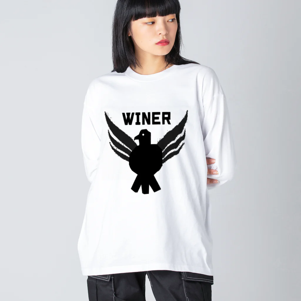 Danke Shoot CoffeeのWiner Hawk ビッグシルエットロングスリーブTシャツ