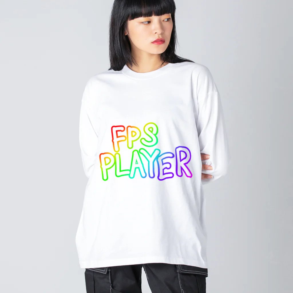 鮫処 祭のFPS PLAYER　ゲーミング ビッグシルエットロングスリーブTシャツ