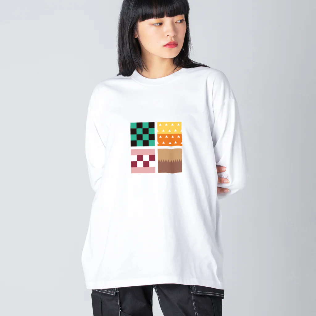 シャラクのカラフルキューブ Big Long Sleeve T-Shirt