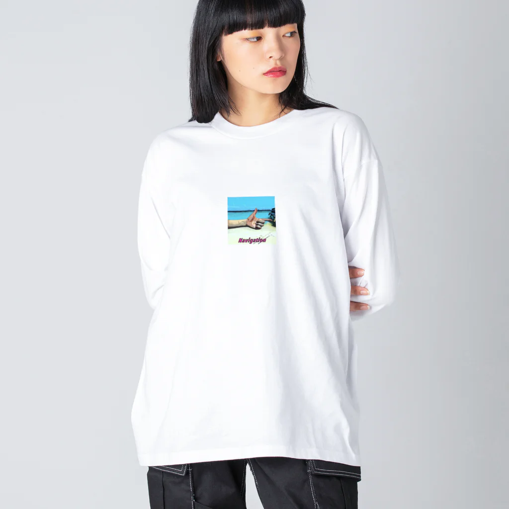 AugustSlumberのNavigation T Long ビッグシルエットロングスリーブTシャツ