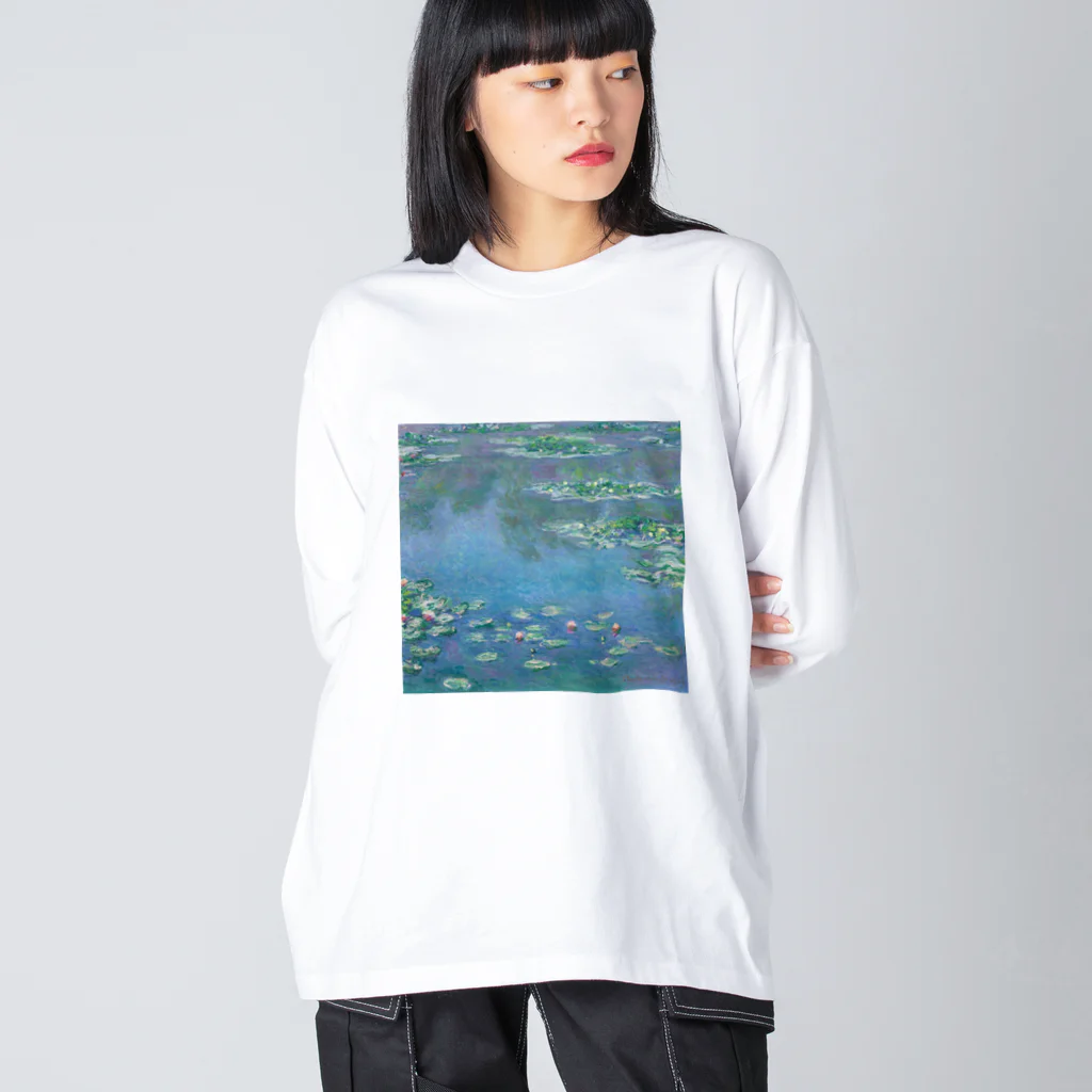 Art Baseのクロード・モネ / 睡蓮 / waterlilies / 1906 / Claude Monet ビッグシルエットロングスリーブTシャツ