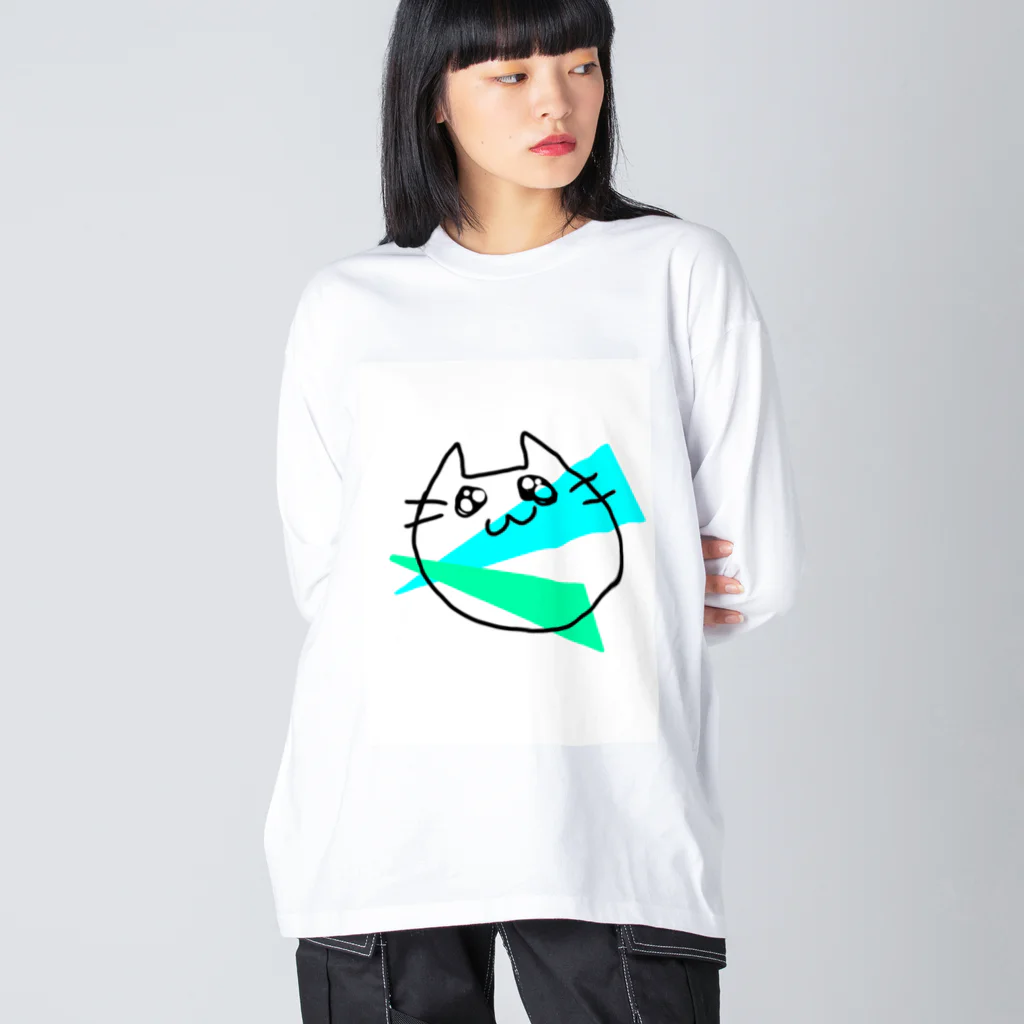 eMu*りおのらくがきねこ ビッグシルエットロングスリーブTシャツ