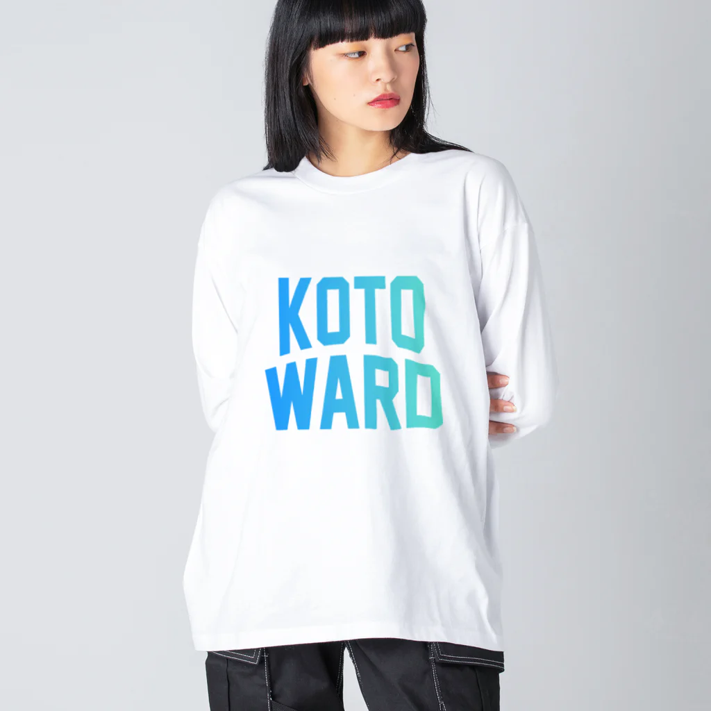 JIMOTO Wear Local Japanの江東区 KOTO WARD ビッグシルエットロングスリーブTシャツ