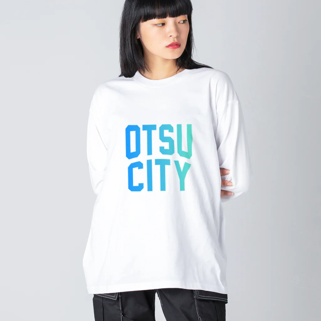 JIMOTO Wear Local Japanの大津市 OTSU CITY ビッグシルエットロングスリーブTシャツ