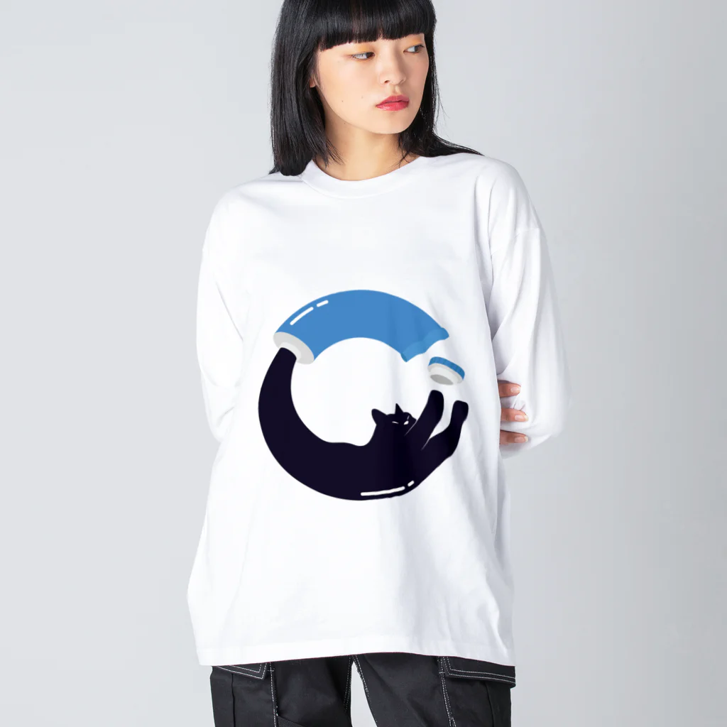 NOBODY754のCat from tube Big Long Sleeve T-Shirt