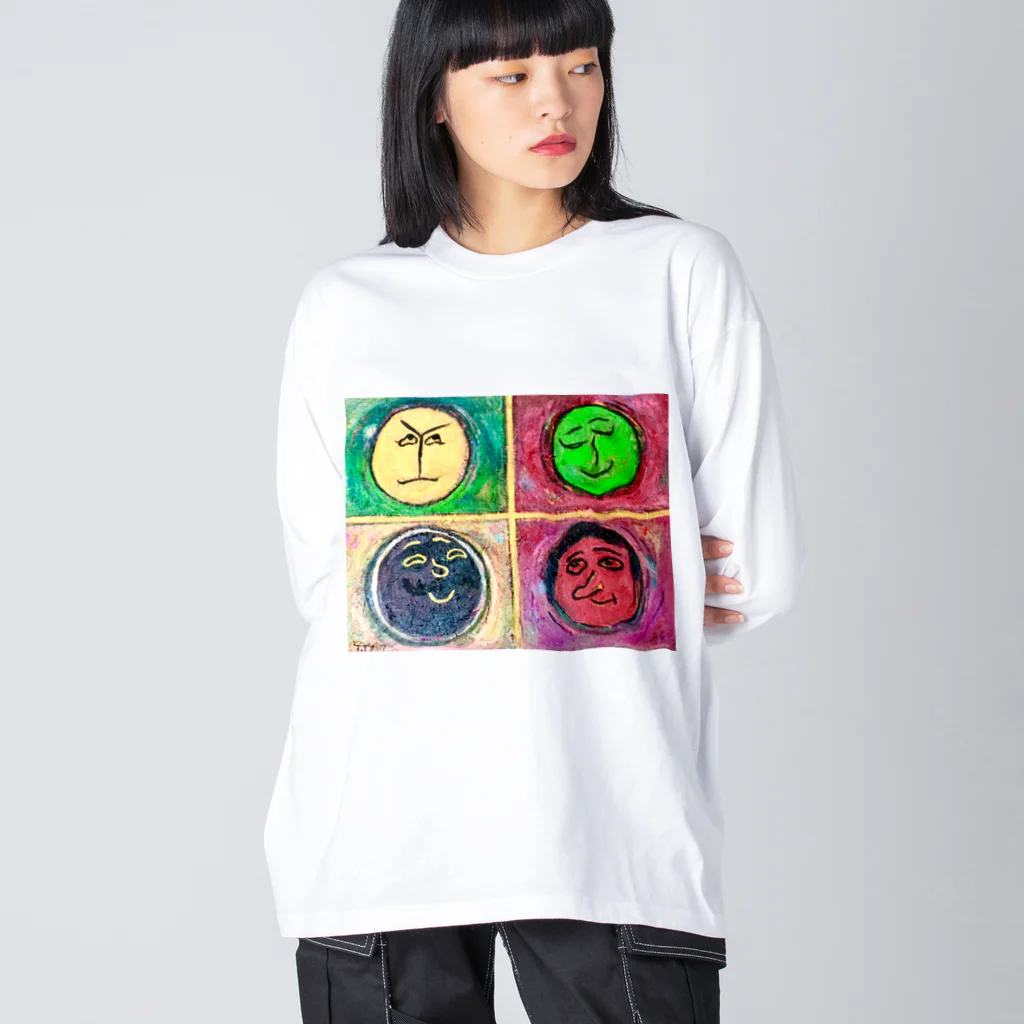 KariyushiYoronのあんな～顔 Big Long Sleeve T-Shirt