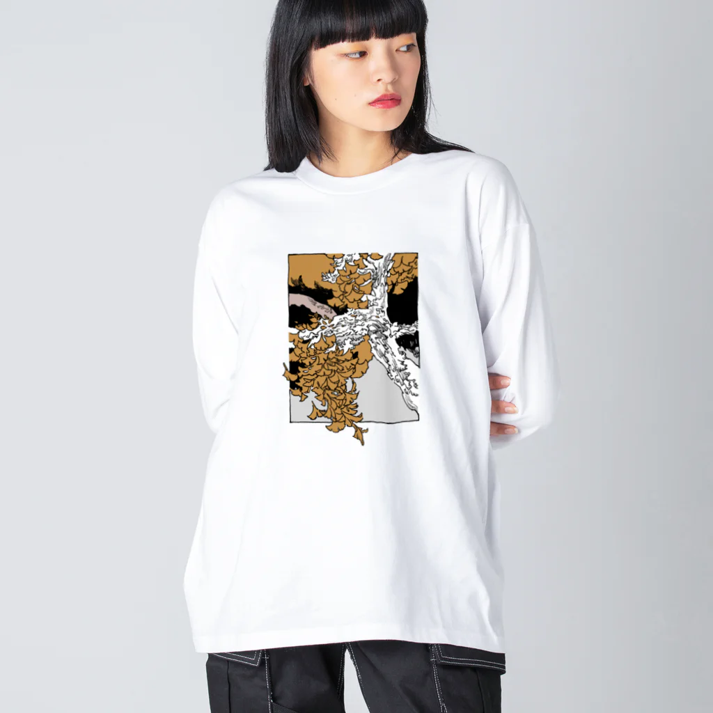 _anの銀杏 Big Long Sleeve T-Shirt