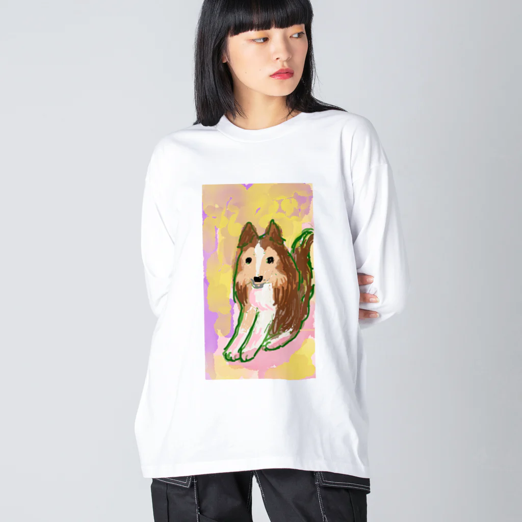 きょこちSHOPのシェルティ  ノイちゃん Big Long Sleeve T-Shirt