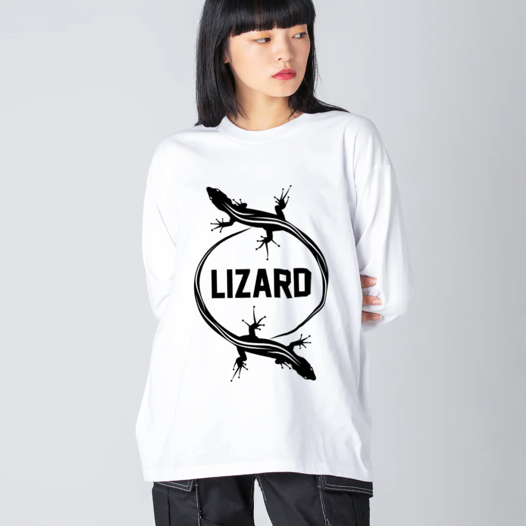 DRIPPEDのLIZARD-トカゲ- ビッグシルエットロングスリーブTシャツ