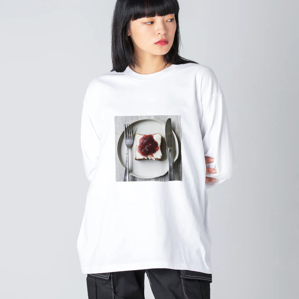 micro worldのパン Big Long Sleeve T-Shirt