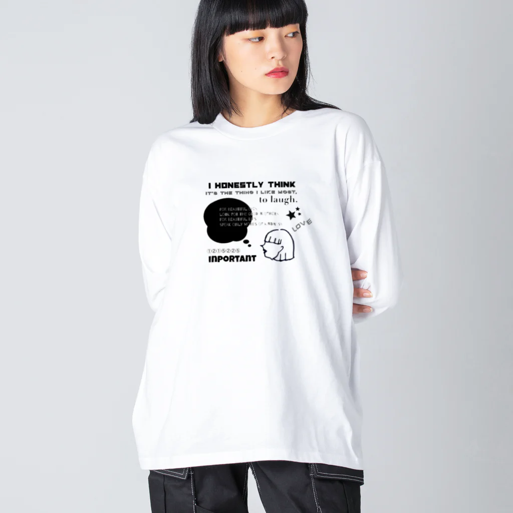 cocoaの女の子 ビッグシルエットロングスリーブTシャツ