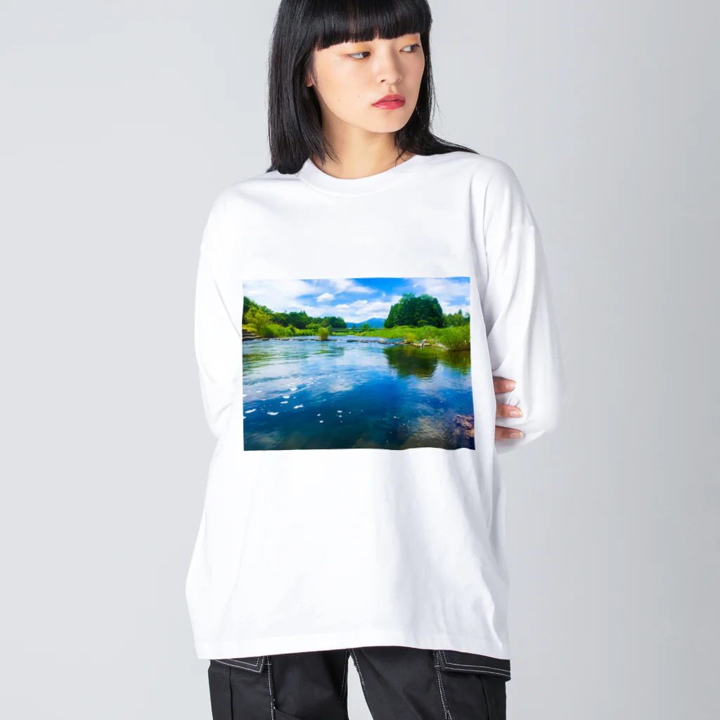 アルチンボルディ社の荒川(in栃木) Big Long Sleeve T-Shirt