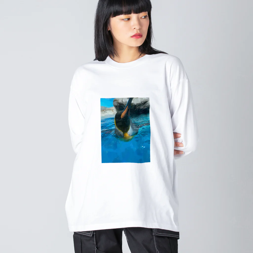 robipanのペンギン ビッグシルエットロングスリーブTシャツ