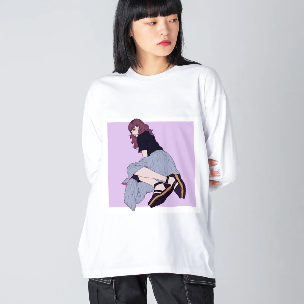 空き家のロングスカートちゃん Big Long Sleeve T-Shirt