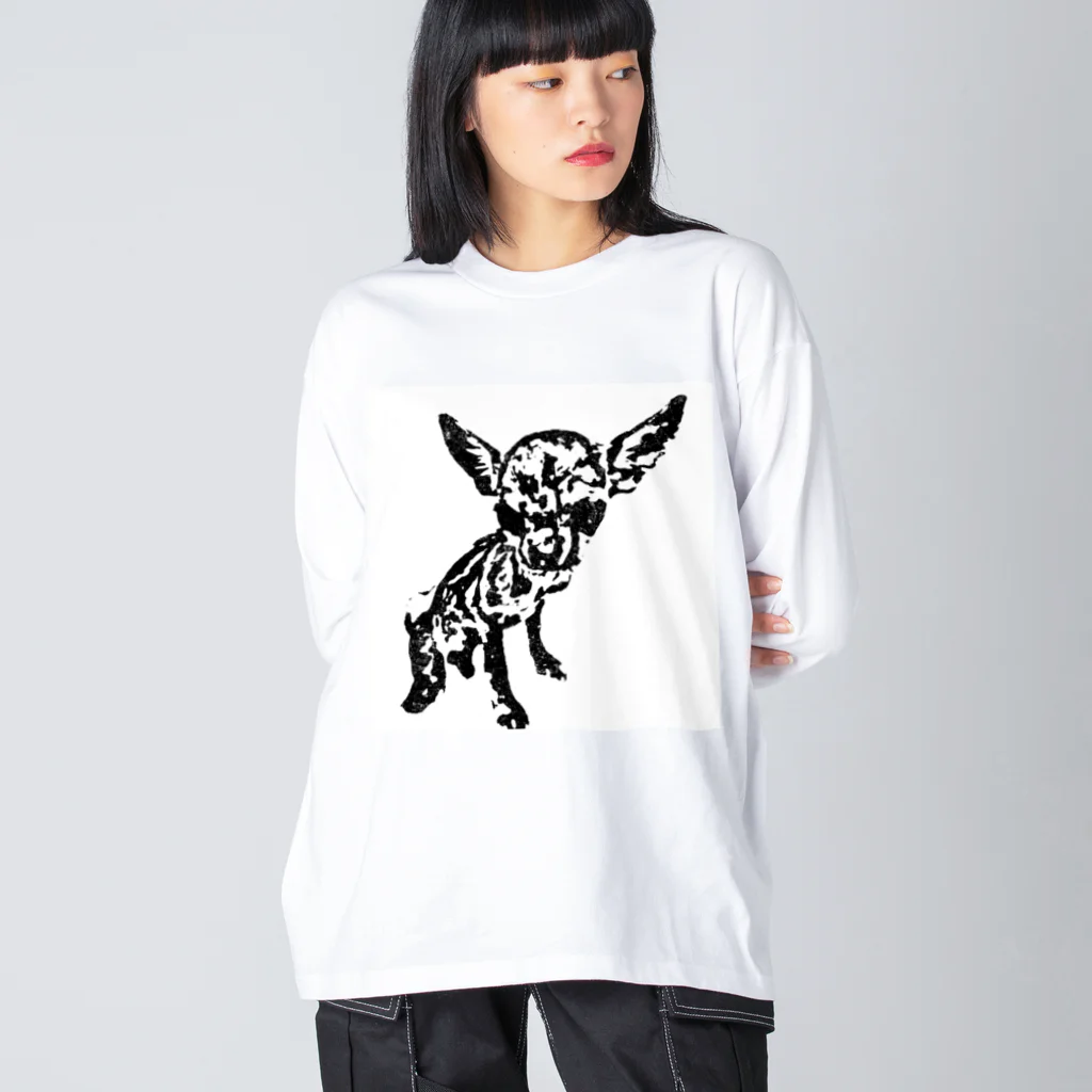 パピコチャンネルショップの宇宙人パピコさん Big Long Sleeve T-Shirt