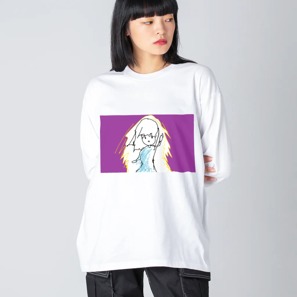 水草の能力発動系ガール Big Long Sleeve T-Shirt