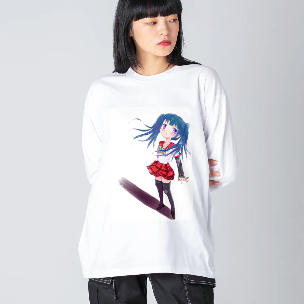 まるおドーナッツ工房の消失少女 Big Long Sleeve T-Shirt