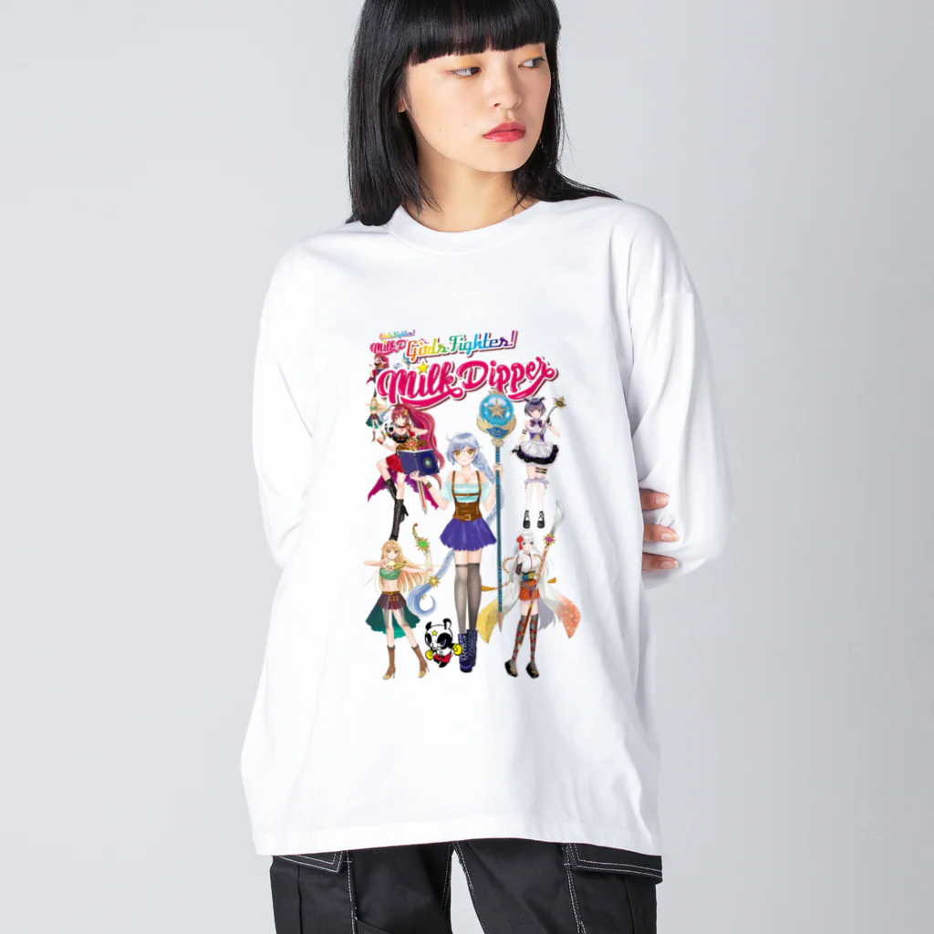 Milk☆Dipperのガールズファイター！ミルクディッパー☆05☆HIKARU Big Long Sleeve T-Shirt