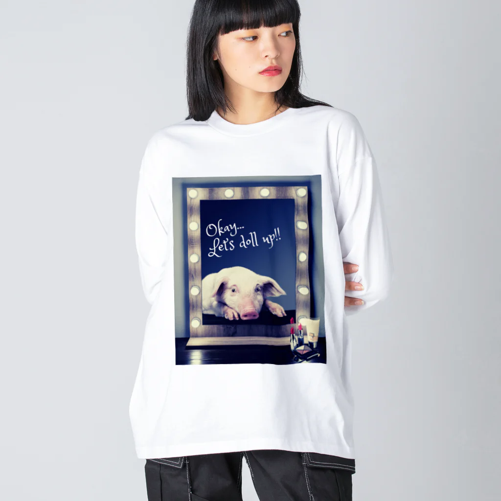 ANOTHER GLASSのメイクするブ！ Big Long Sleeve T-Shirt