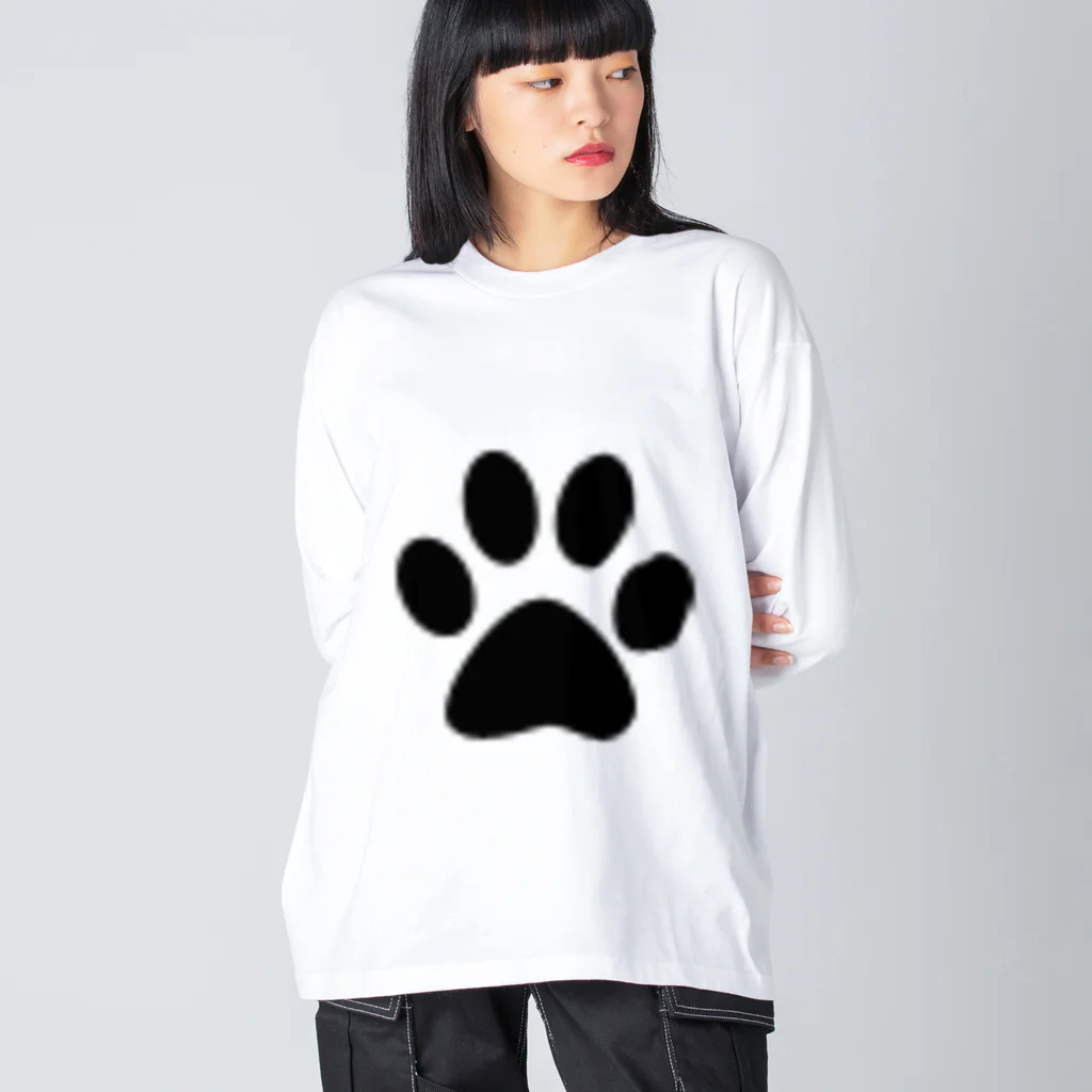 AAAstarsの肉球　ー片面ﾌﾟﾘﾝﾄ Big Long Sleeve T-Shirt