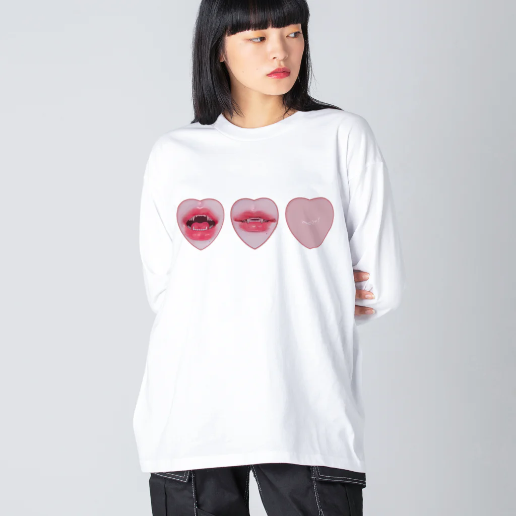 烏帽子 眇眼のmeow! Big Long Sleeve T-Shirt