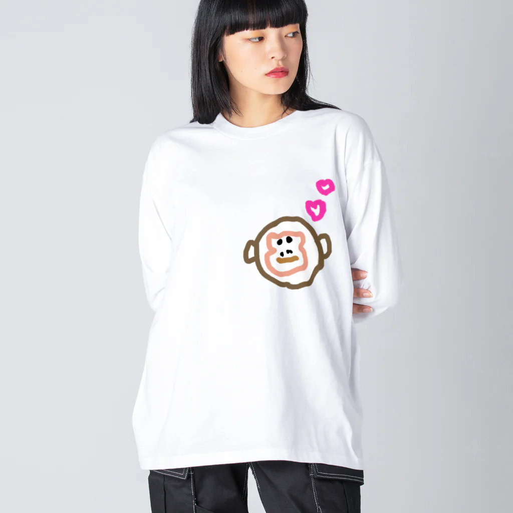 mapomapoのうほうほくん ビッグシルエットロングスリーブTシャツ