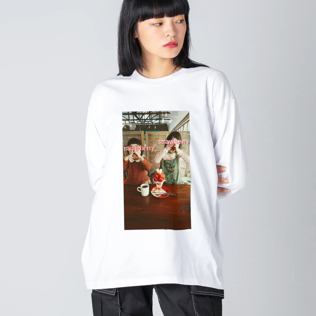 pARuのstrawberry Big Long Sleeve T-Shirt