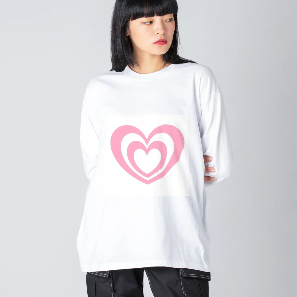 オパロタスン☆のピンクハート☆ Big Long Sleeve T-Shirt