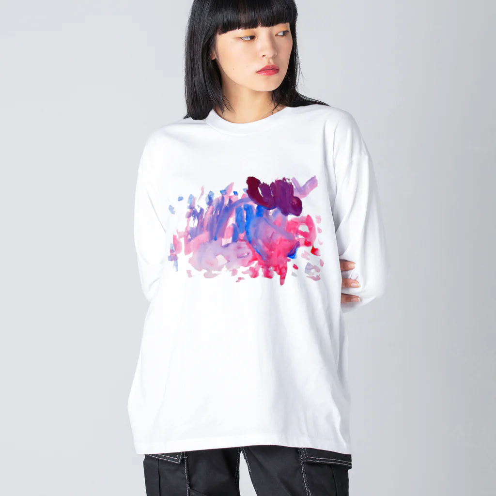 Gaha-kuしょっぷの003:ゆうやけ ビッグシルエットロングスリーブTシャツ