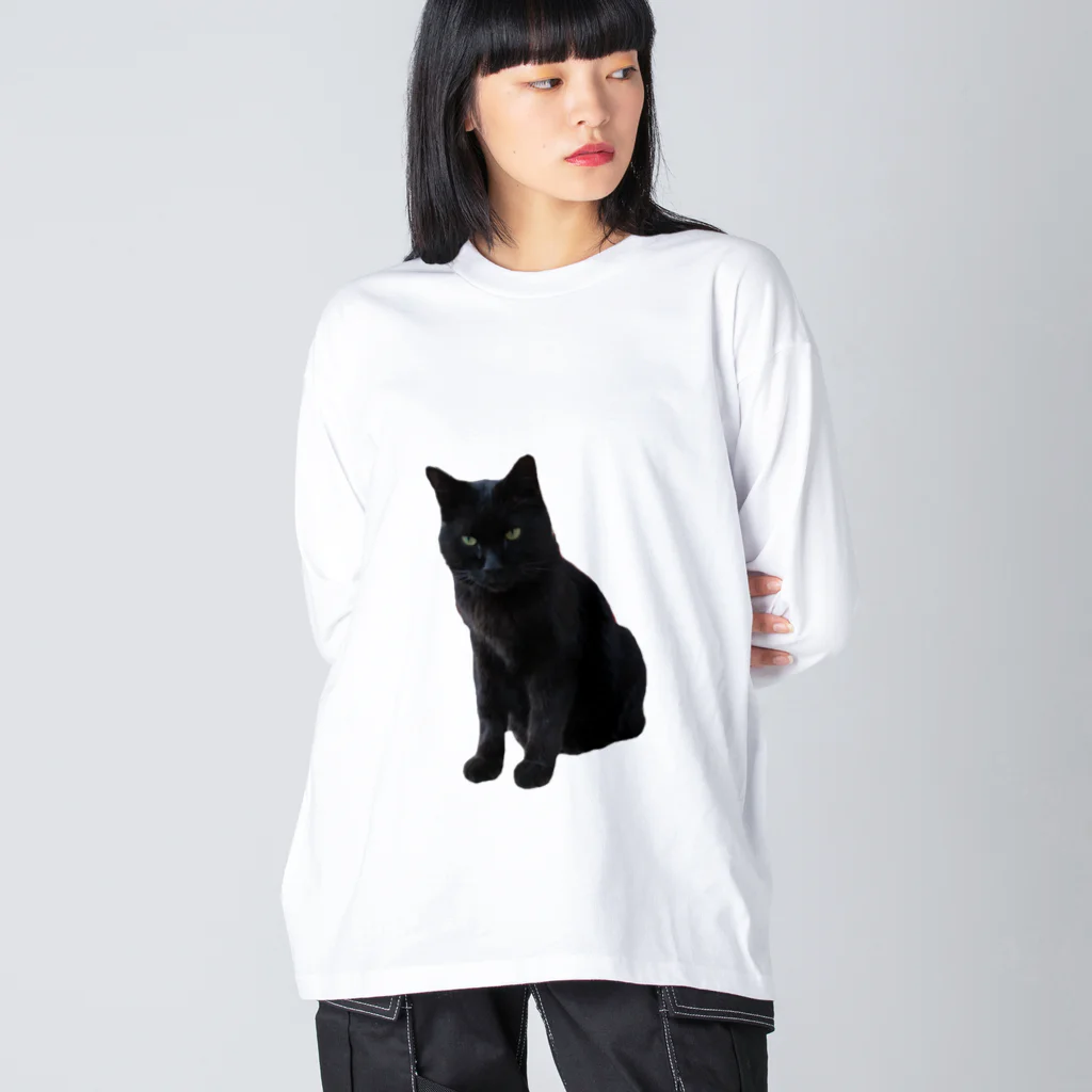 黒猫のふくちゃんの黒猫のふくちゃん Big Long Sleeve T-Shirt