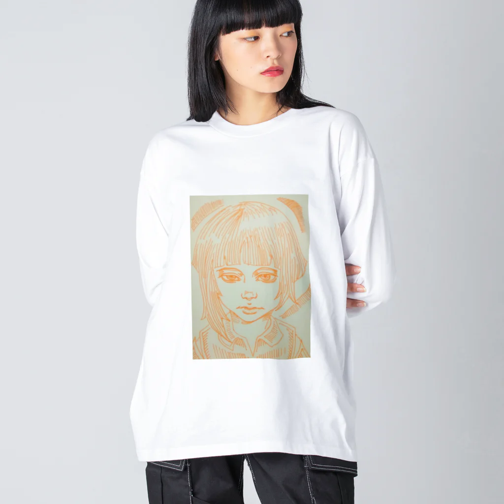 私ノ私　の美人画シリーズ Big Long Sleeve T-Shirt