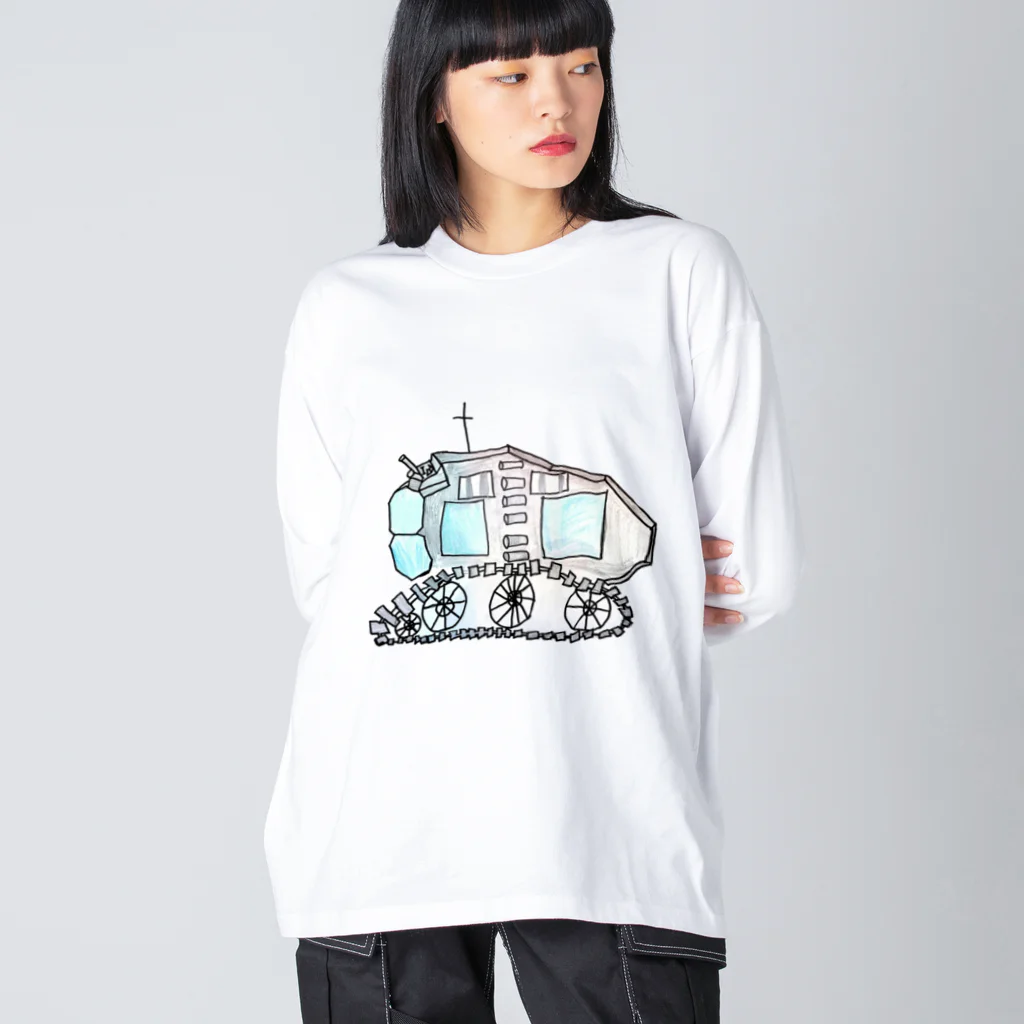 ガスかんダイナマイトの月面探査機 Big Long Sleeve T-Shirt