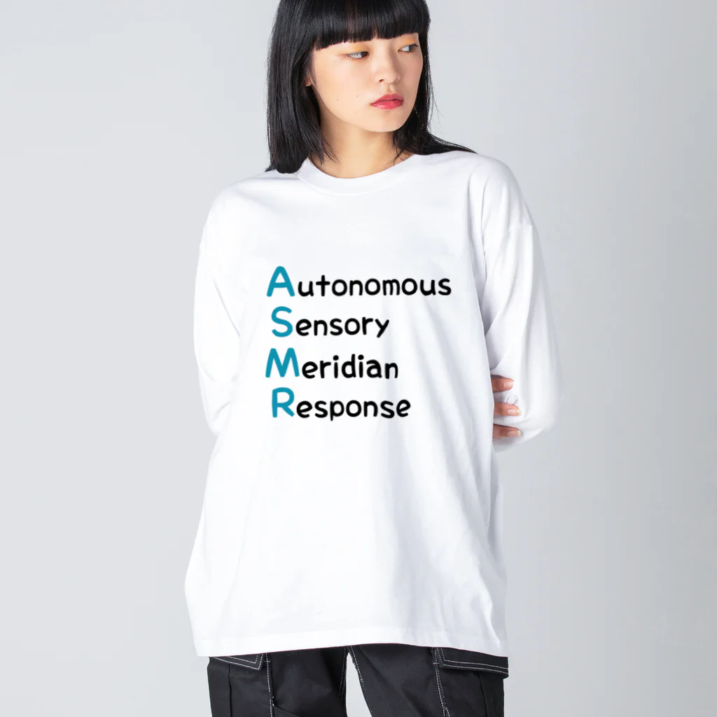 KANAZAWAのASMR「Autonomous Sensory Meridian Response」 ビッグシルエットロングスリーブTシャツ