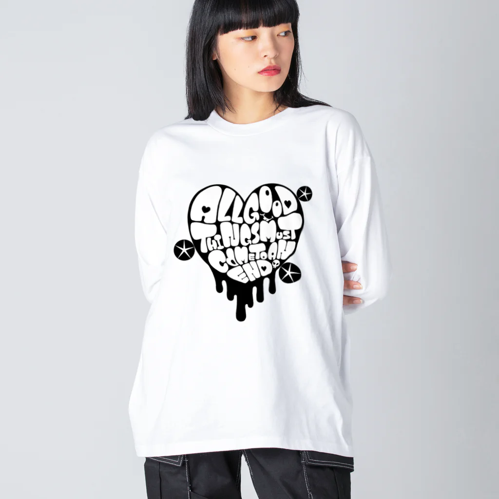 ぱにまる屋のドロドロハート Big Long Sleeve T-Shirt