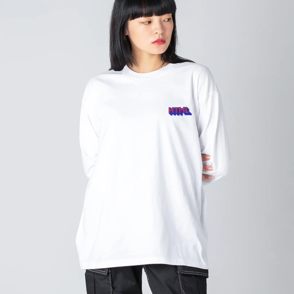 HTMLタグショップのHTML dot ビッグシルエットロングスリーブTシャツ