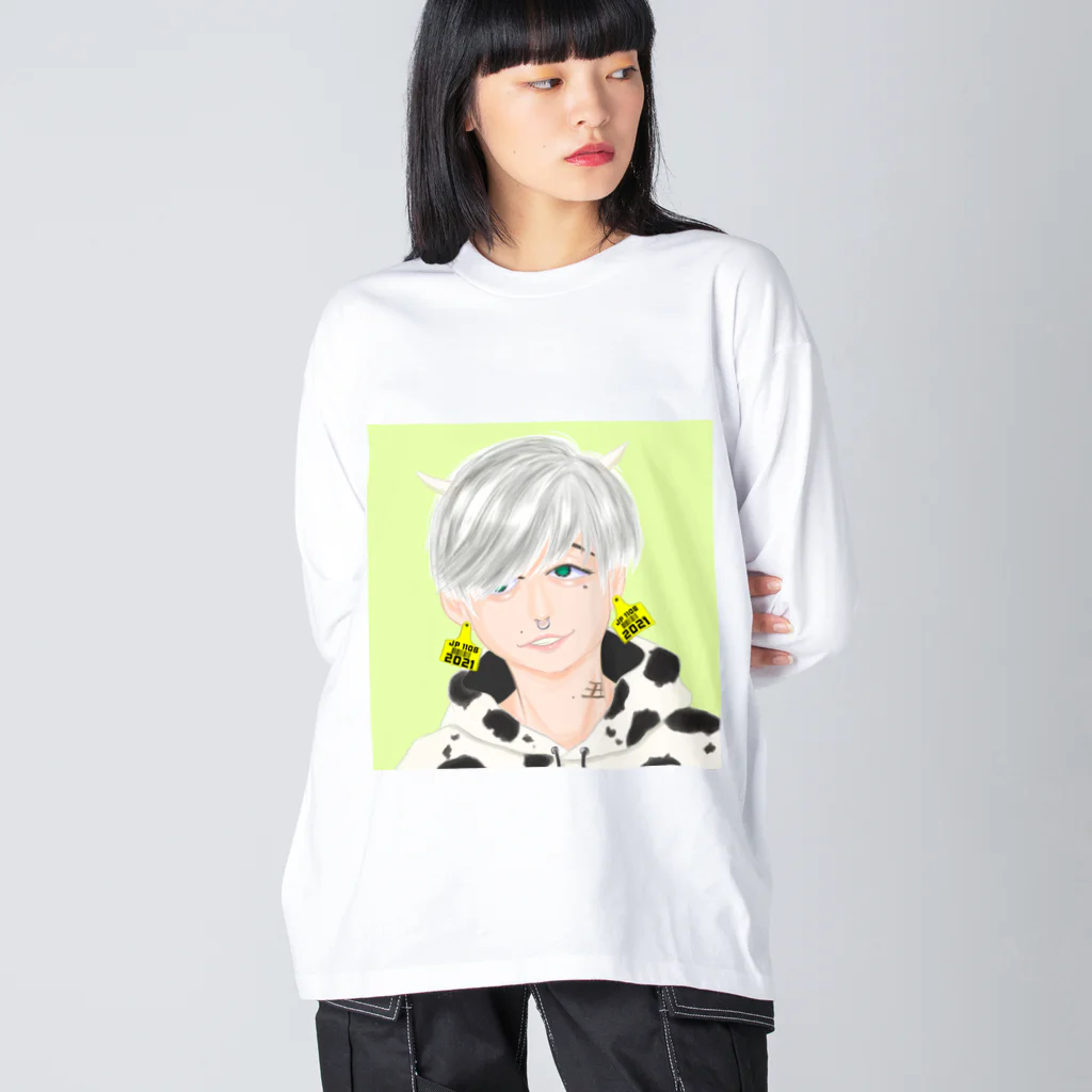 夜店の丑くん。 Big Long Sleeve T-Shirt