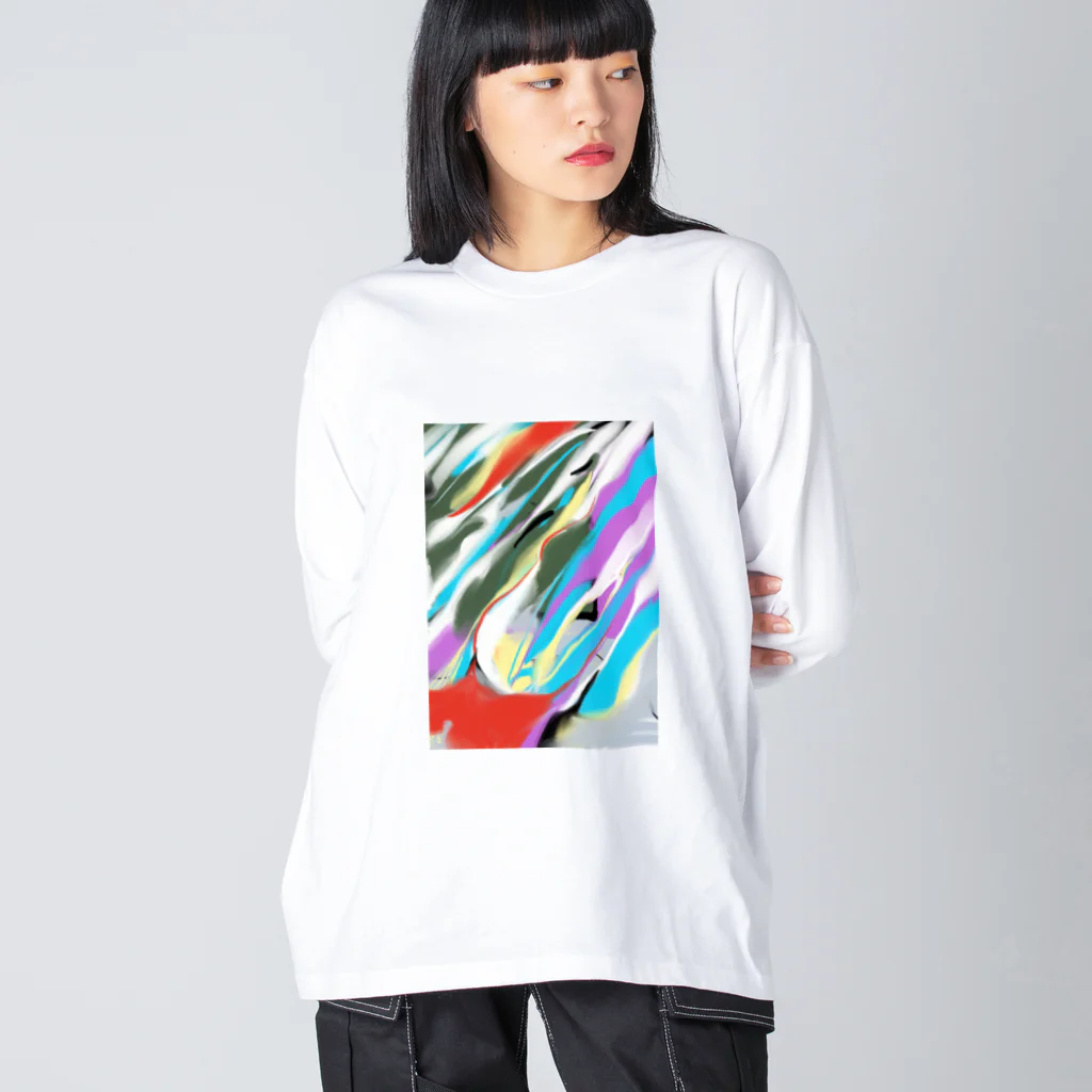 tokijikuのゆめの色 ビッグシルエットロングスリーブTシャツ