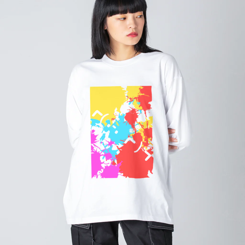 D Bridge MCのカラフルペイントinブリッジ Big Long Sleeve T-Shirt