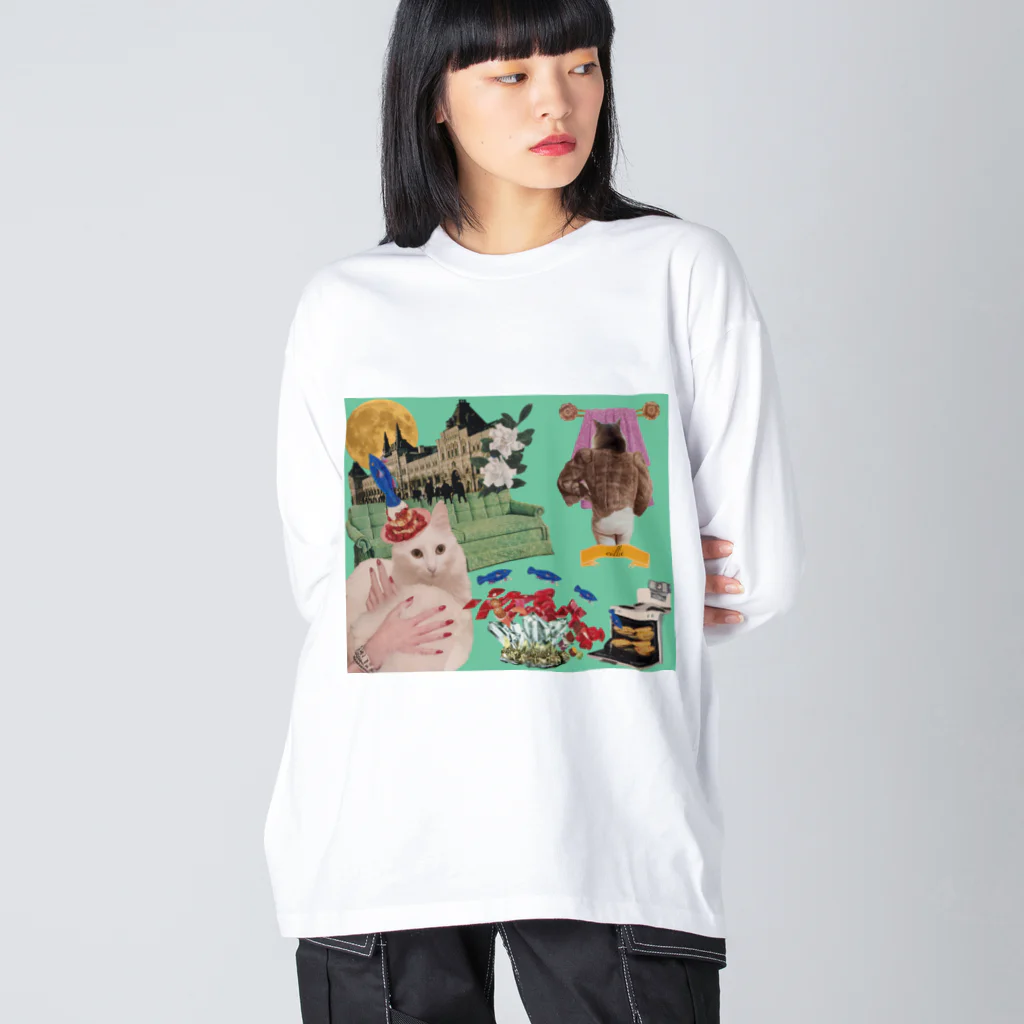 eillie shopのLunandy ビッグシルエットロングスリーブTシャツ