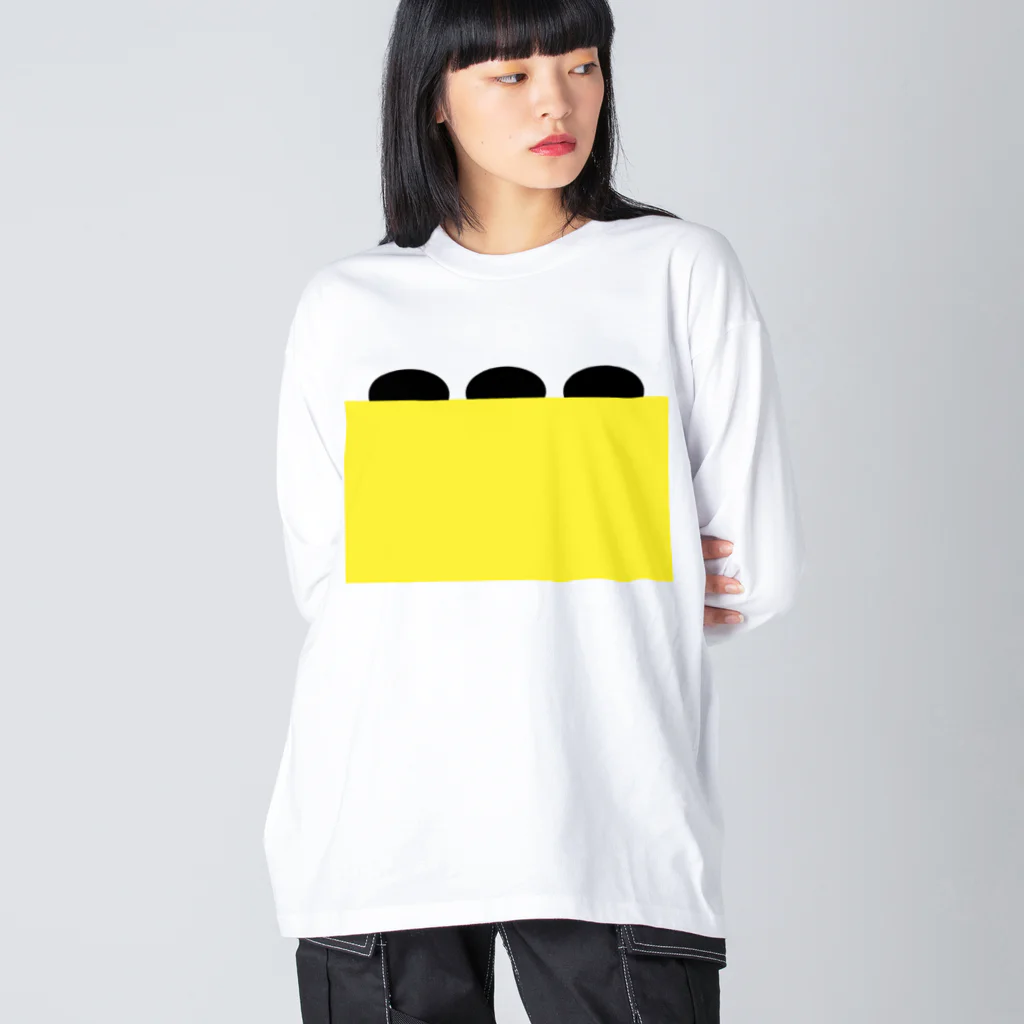 inko andの黄上の黒 Big Long Sleeve T-Shirt