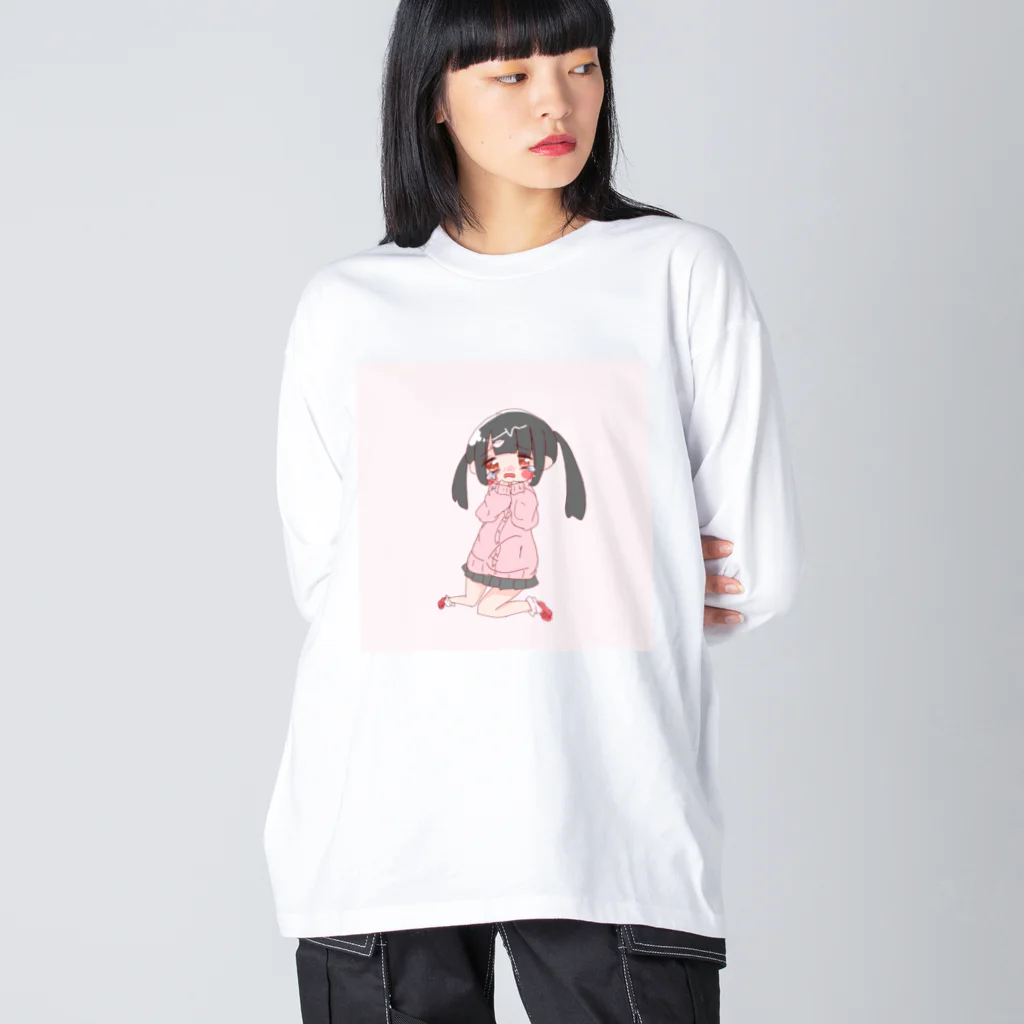 も ち だ ゆ う あ し ゃ ま(最強)のぴえん Big Long Sleeve T-Shirt