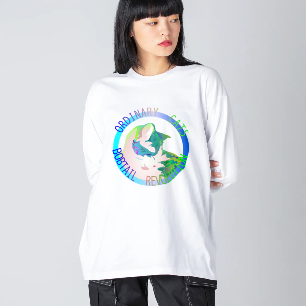 『NG （Niche・Gate）』ニッチゲート-- IN SUZURIのOrdinary Cats02h.t.(冬) ビッグシルエットロングスリーブTシャツ