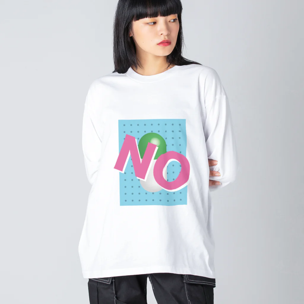 1000%のNO "D" ビッグシルエットロングスリーブTシャツ